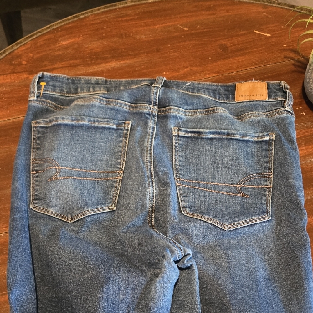 American Eagle Outfitters Medium Blue Flare Jeans #933 - Picture 3 of 9
